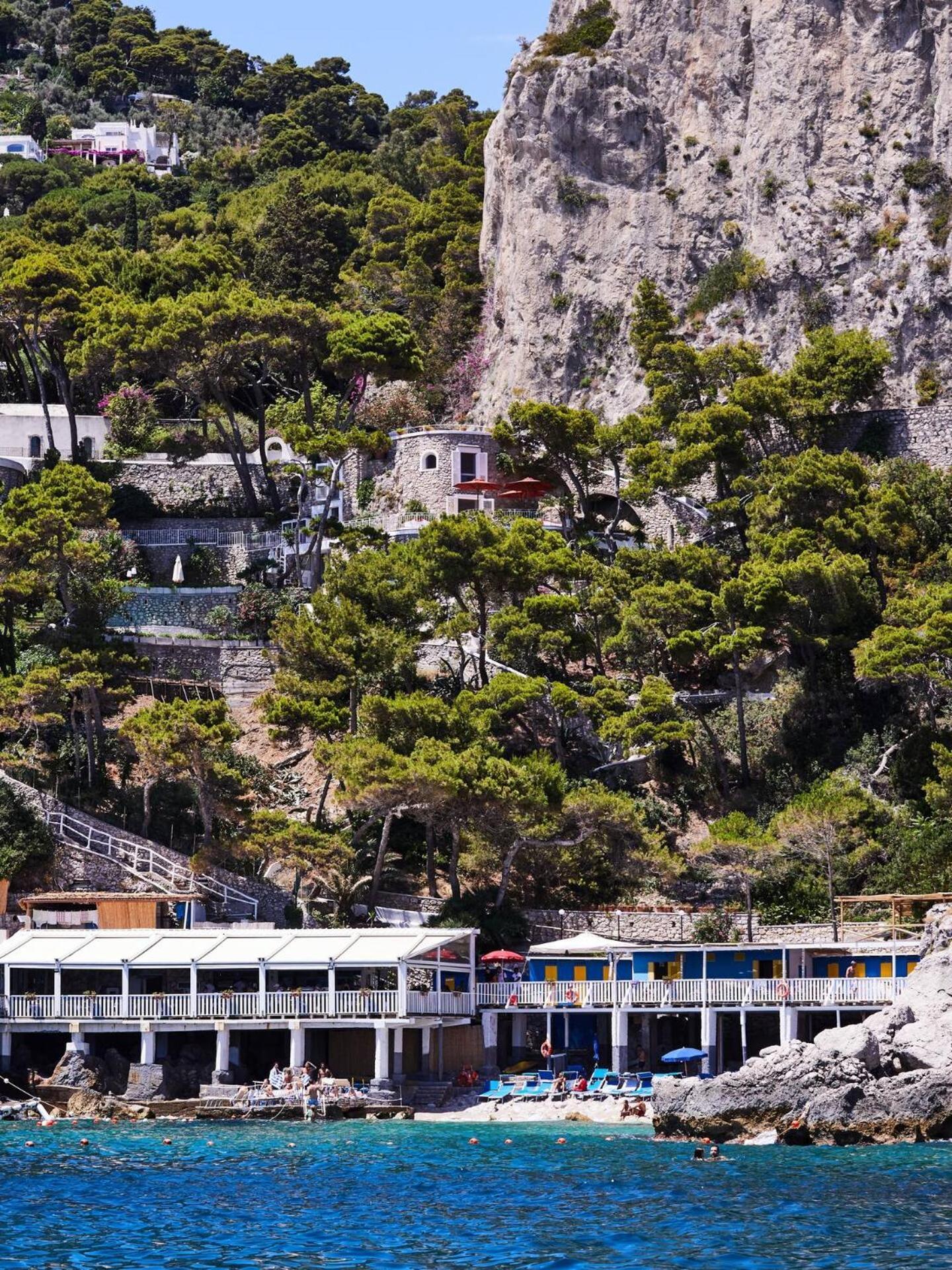 Villa Cisterna Capri, Private Beach Front Property With Pool Exterior foto